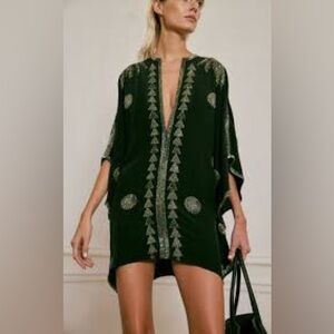 Westbound Embellished Silk-blend Crepe Mini Dress